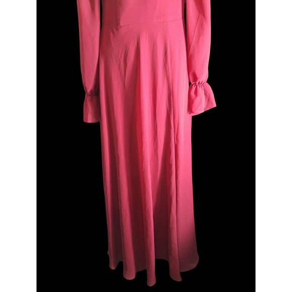 JJ's HOUSE Burgundy Chiffon Bridesmaid Dress Sz M Converitble Formal Wedding - Picture 7 of 15